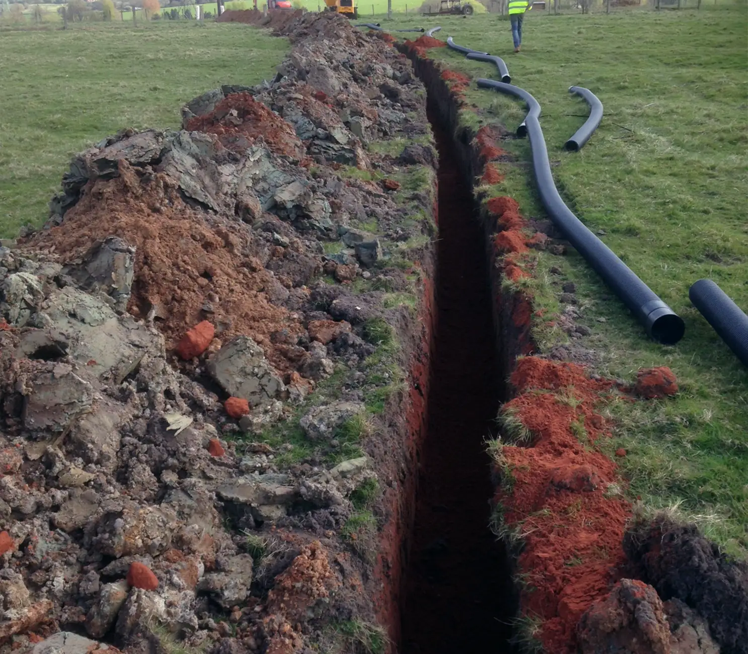 Groundworks and services underway